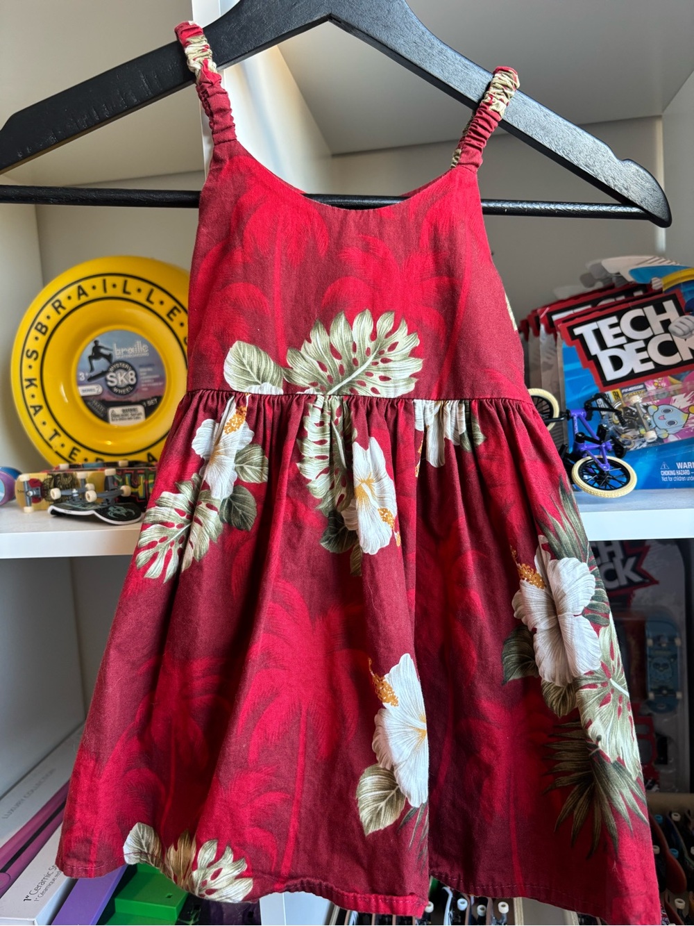Vintage tropical print baby dress